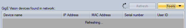 Device manager refreshing
