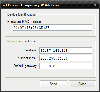 Force device IP address tool