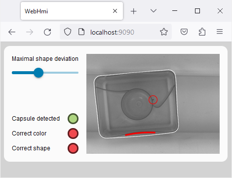 WebHMI Example in runtime mode